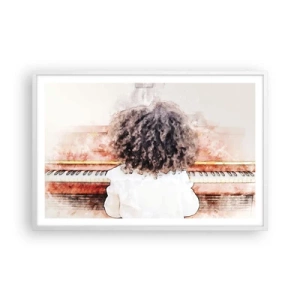 Affiche dans un cadre blanc - Poster - Dans un nouveau monde - 91x61 cm