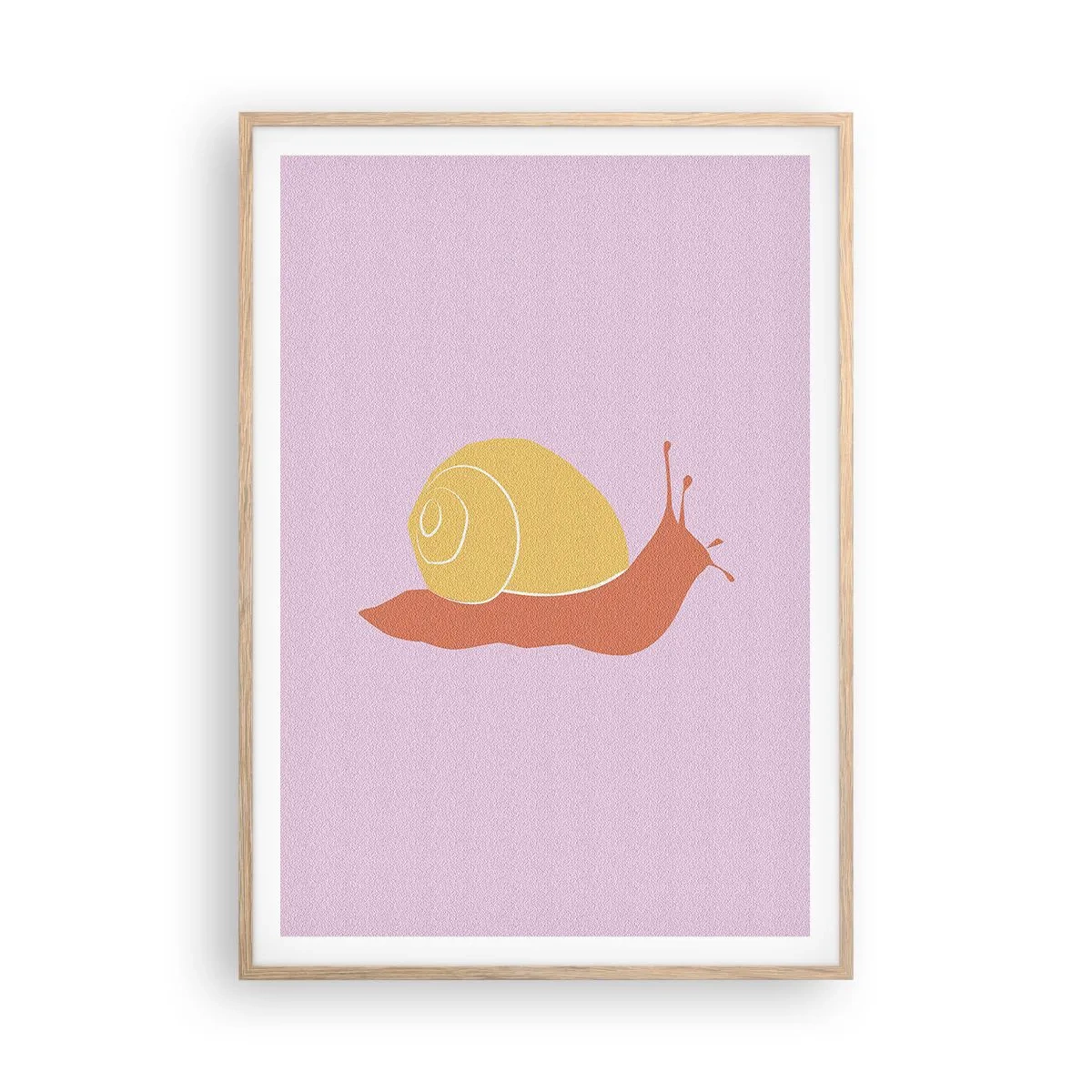 Affiche dans un chêne clair - Poster - Il n'y a pas d'urgence - 70x100 cm