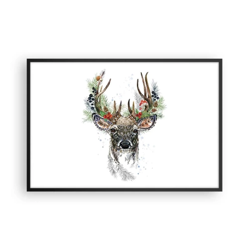 Affiche dans un cadre noir - Poster - En robe de fête - 91x61 cm