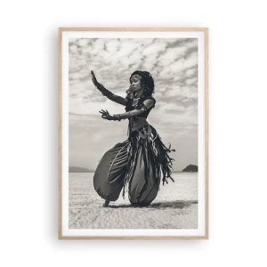 Affiche dans un chêne clair - Poster - Danse des îles du sud - 70x100 cm