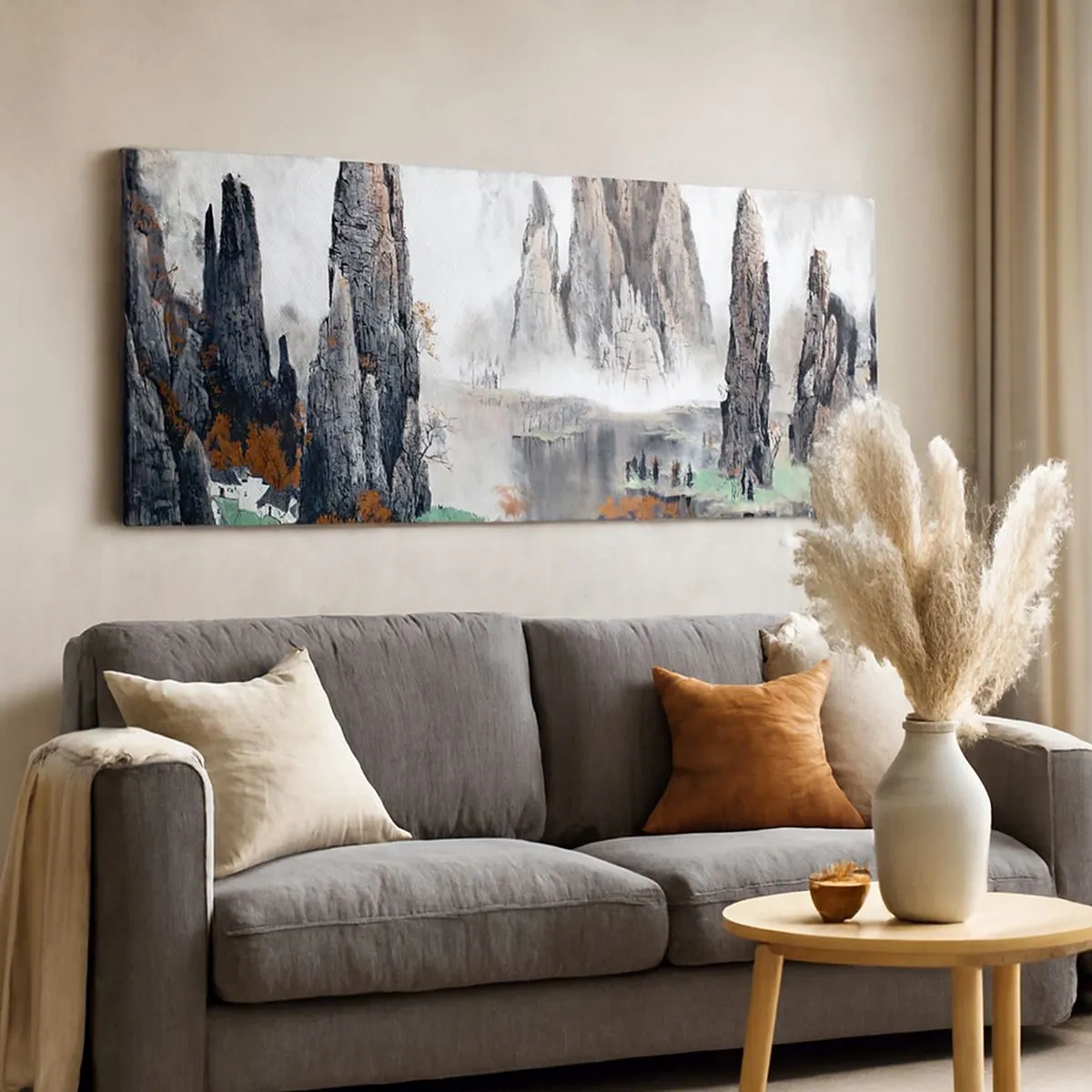 Impression sur toile - Image sur toile - De puissants gardiens - 100x40 cm