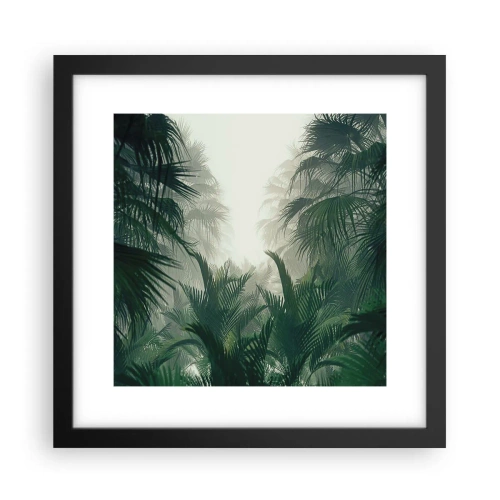 Affiche dans un cadre noir - Poster - Secret tropical - 30x30 cm
