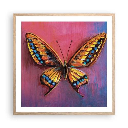 Affiche dans un chêne clair - Poster - Un joyau de la nature - 60x60 cm