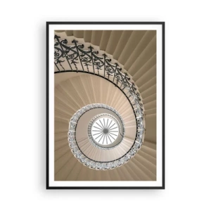 Affiche dans un cadre noir - Poster - À l'intérieur de la coquille - 70x100 cm