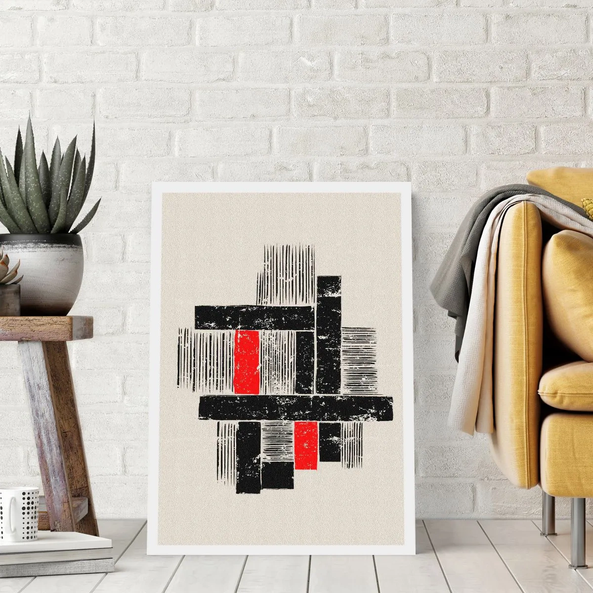 Affiche - Poster - En rouge et noir - 61x91 cm