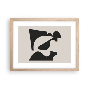 Affiche dans un chêne clair - Poster - À monter soi-même - 40x30 cm