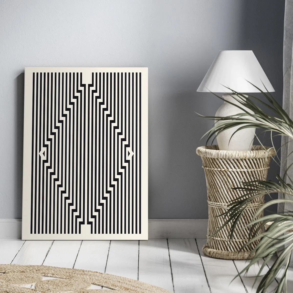 Impression sur toile - Image sur toile - Illusion géométrique - 55x100 cm