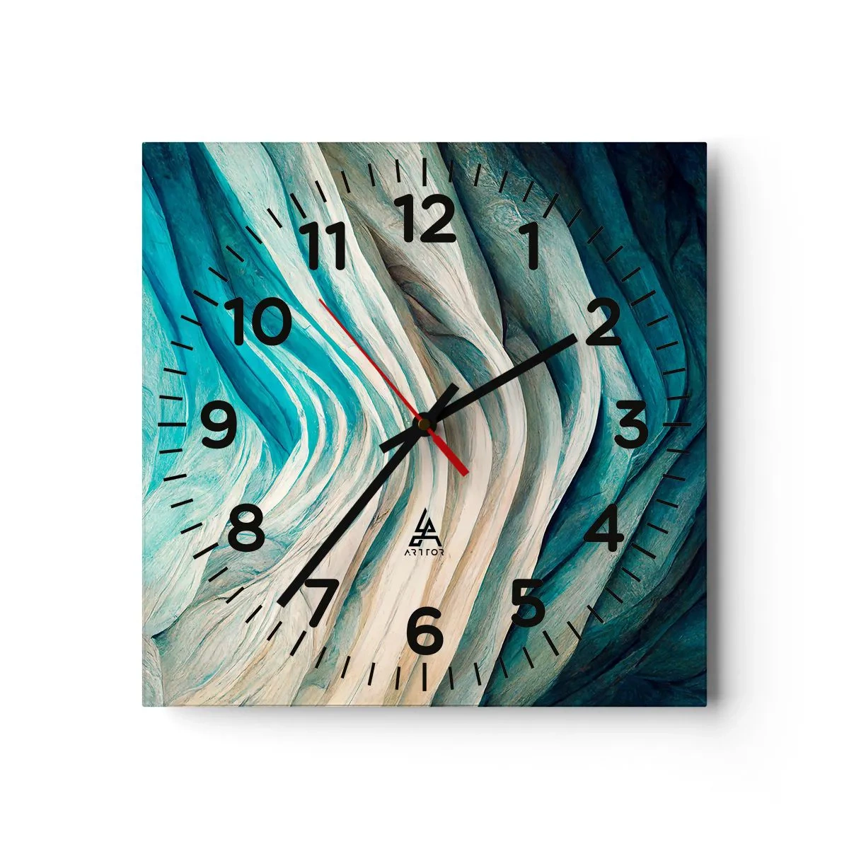 Horloge murale - Pendule murale - Insatiabilité bleue - 40x40 cm