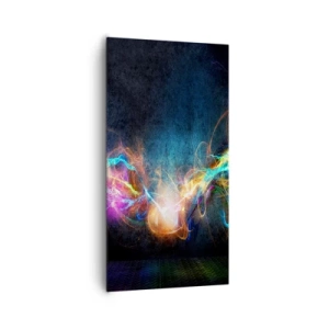 Impression sur toile - Image sur toile - Joyeusement contre l'obscurité - 65x120 cm