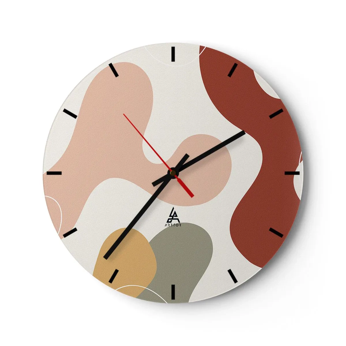 Horloge murale - Pendule murale - Entrelac - 40x40 cm