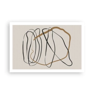 Affiche - Poster - Composition – danse en boucle - 91x61 cm