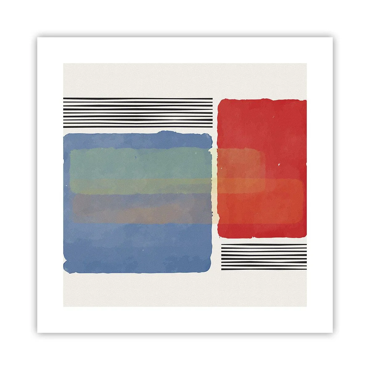 Affiche - Poster - Esprit et lettre de la géométrie - 40x40 cm