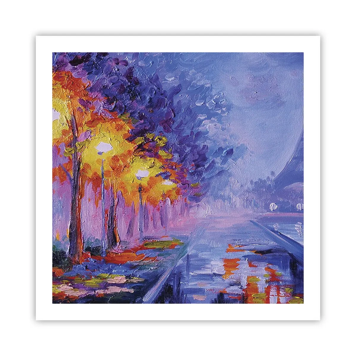 Affiche - Poster - Une ballade idéale - 60x60 cm