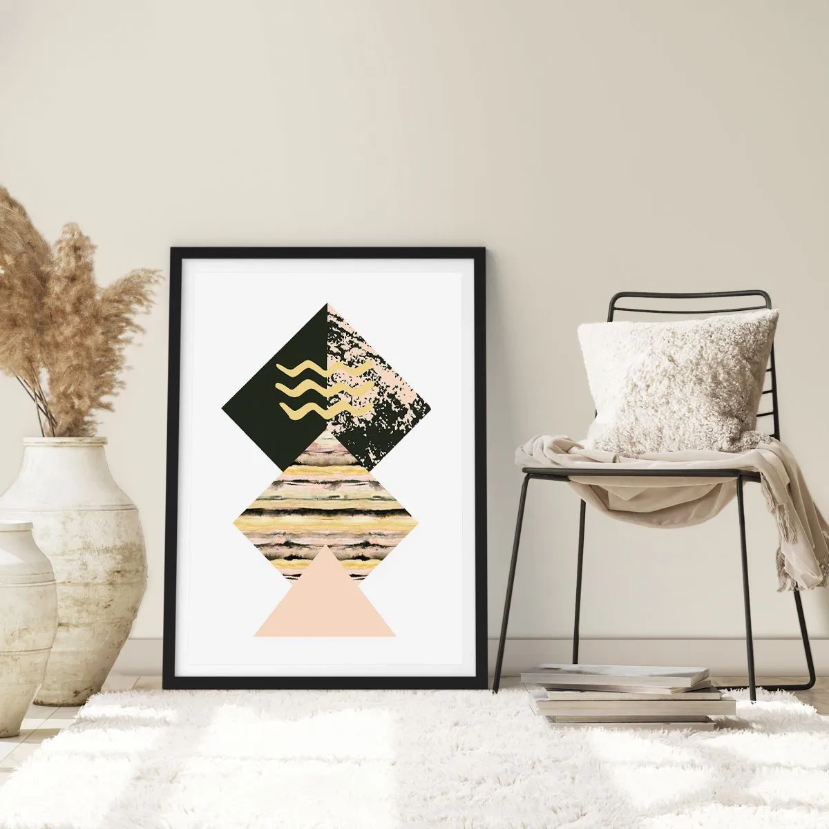 Affiche dans un cadre noir - Poster - Pas si simple - 70x100 cm