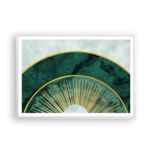 Affiche dans un cadre blanc - Poster - Un autre système solaire - 100x70 cm