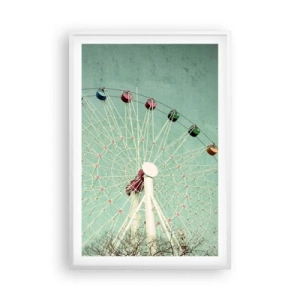 Affiche dans un cadre blanc - Poster - Nous vous invitons à vous amuser - 61x91 cm