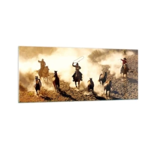 Impression sur verre - Image sur verre - L'ouest vraiment sauvage - 100x40 cm
