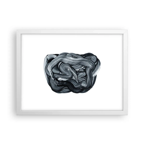 Affiche dans un cadre blanc - Poster - Ce n'est pas si simple - 40x30 cm