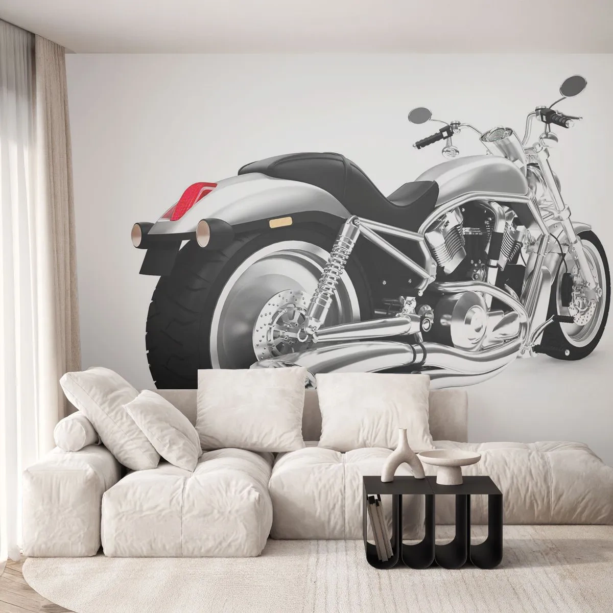 Papier Peint Photo Premium Sand - Rêve de collectionneur - Automobile, Moto, Hachoir - 400x280 cm