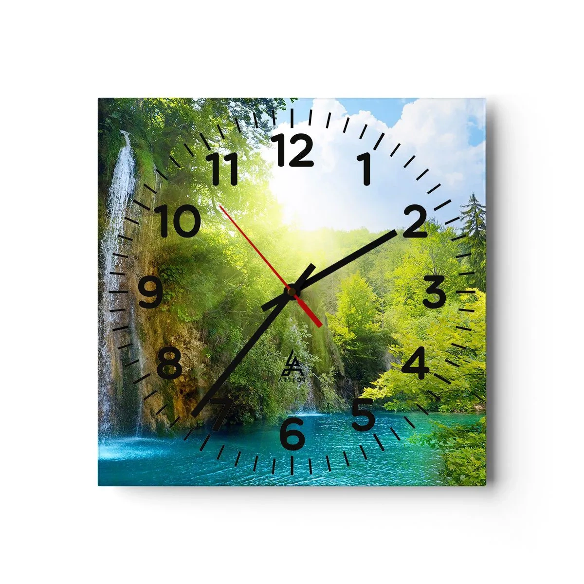 Horloge murale - Pendule murale - Ce doit être le paradis ici - 40x40 cm