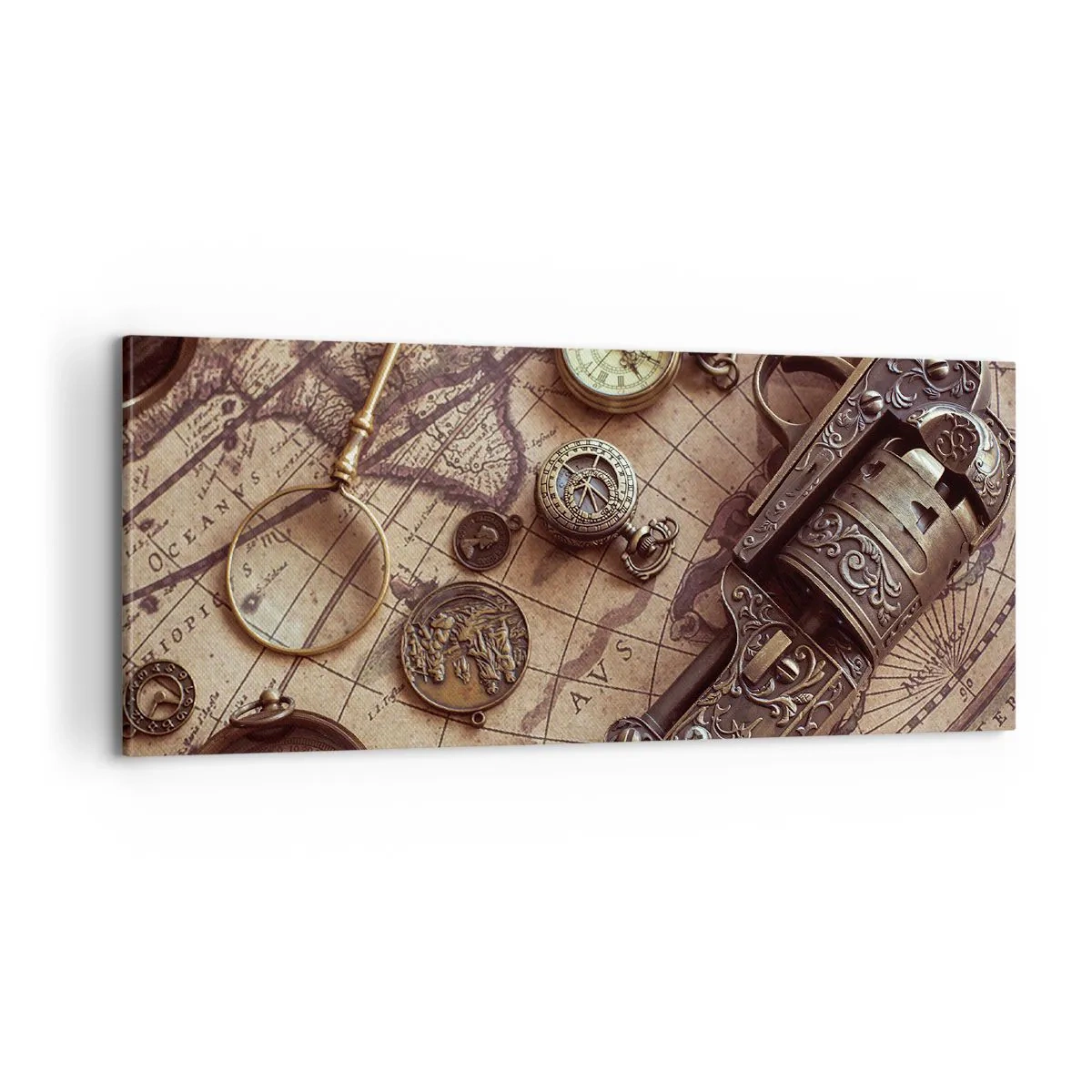 Impression sur toile - Image sur toile - L'aventure appelle - 100x40 cm