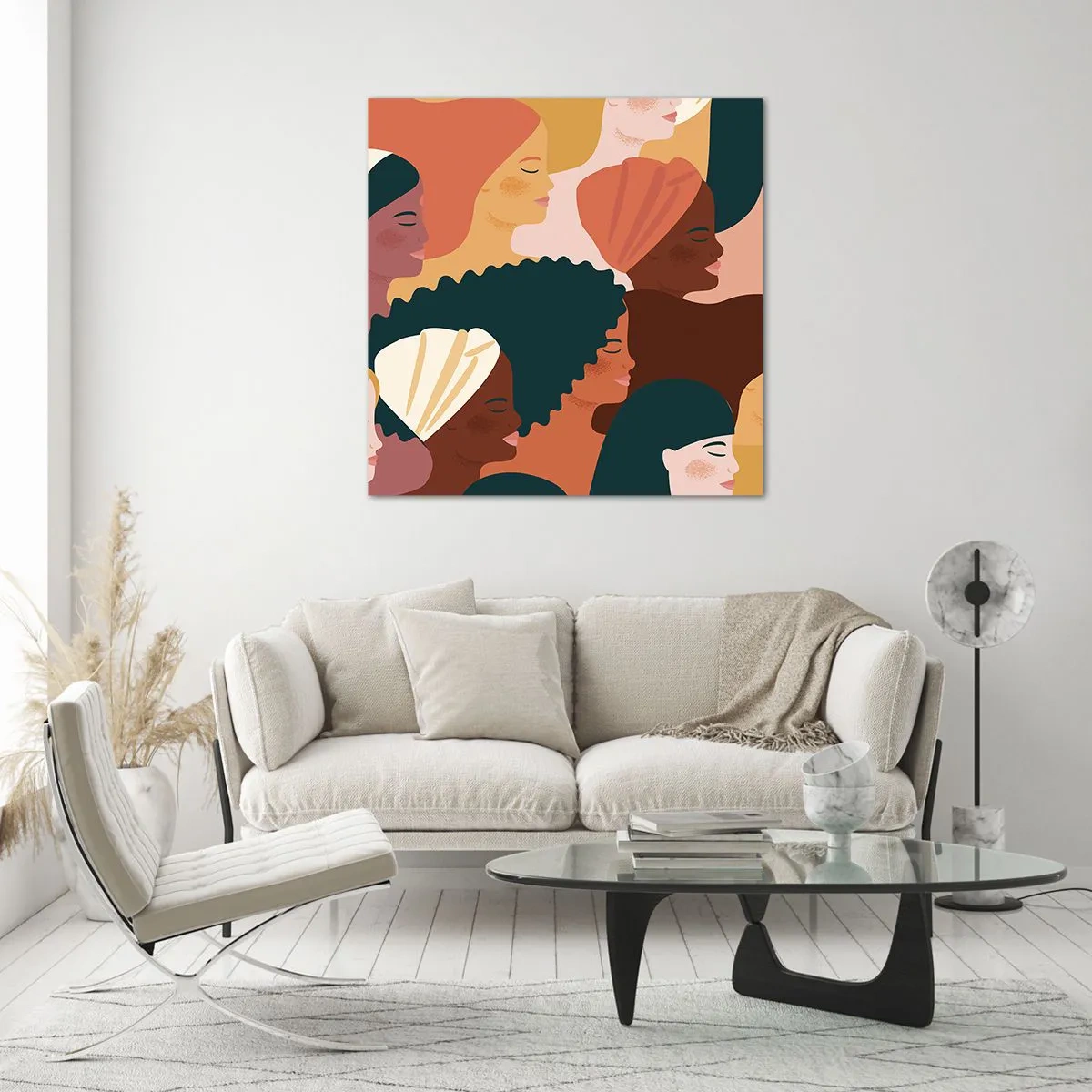 Impression sur verre - Image sur verre - Uniquement la féminité - 40x40 cm