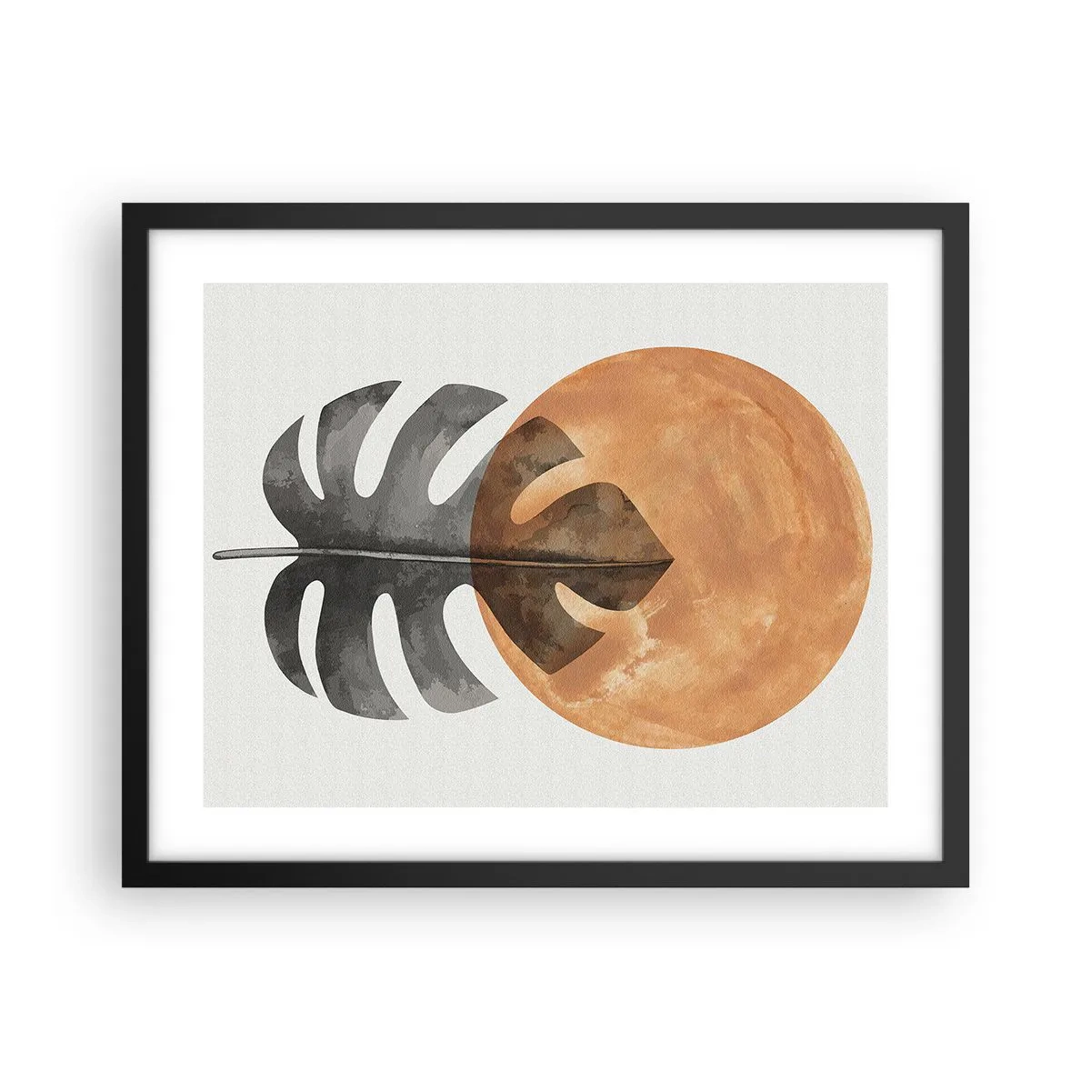 Affiche dans un cadre noir - Poster - Toujours le soleil - 50x40 cm