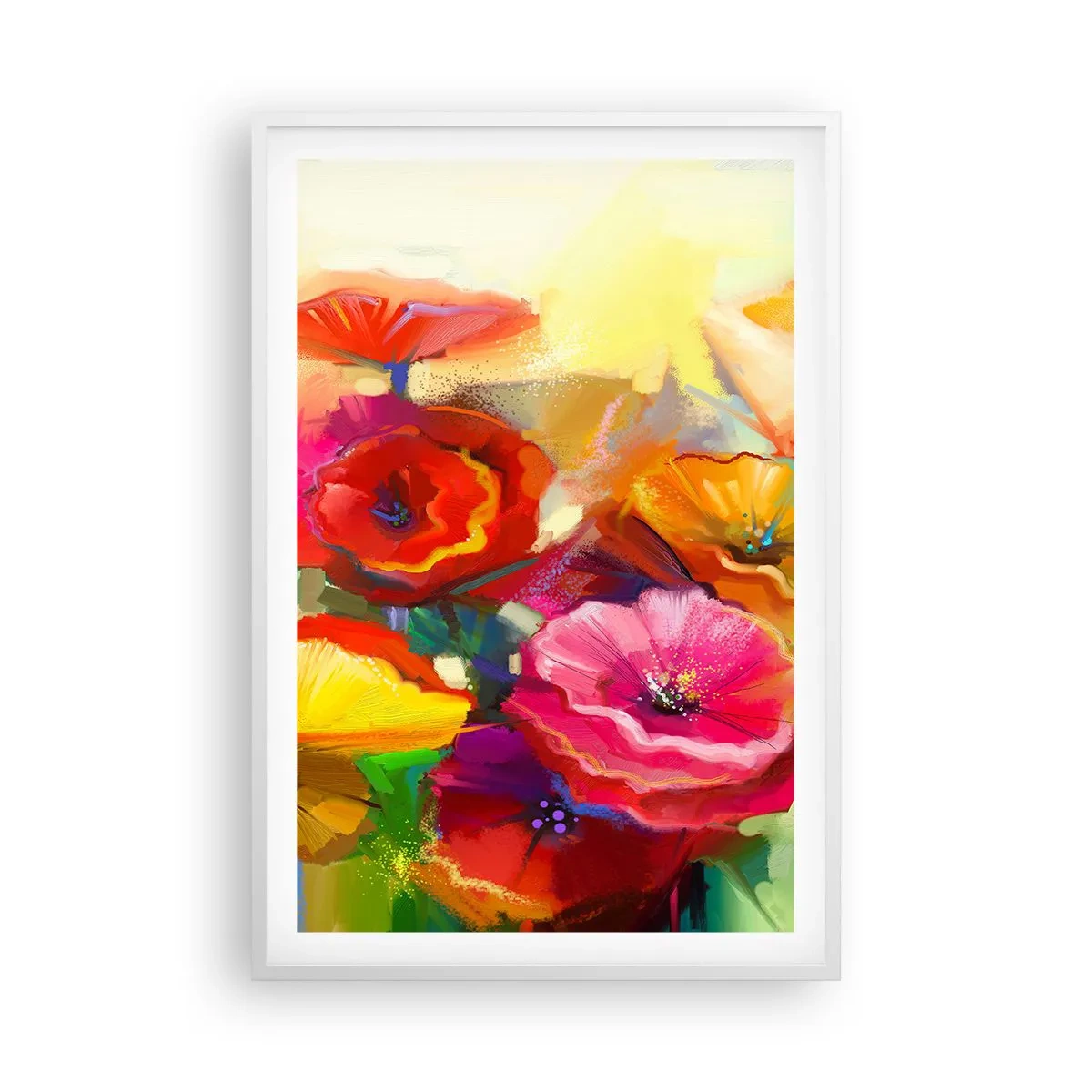 Affiche dans un cadre blanc - Poster - Pas seulement rouge - 61x91 cm