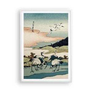 Affiche dans un cadre blanc - Poster - Avec une âme japonnaise - 70x100 cm