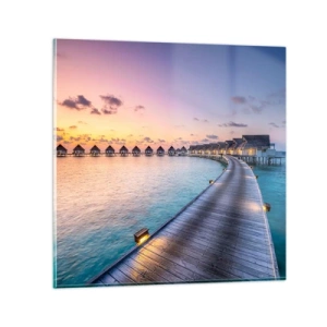 Impression sur verre - Image sur verre - Vacances - retour aux sources - 70x70 cm