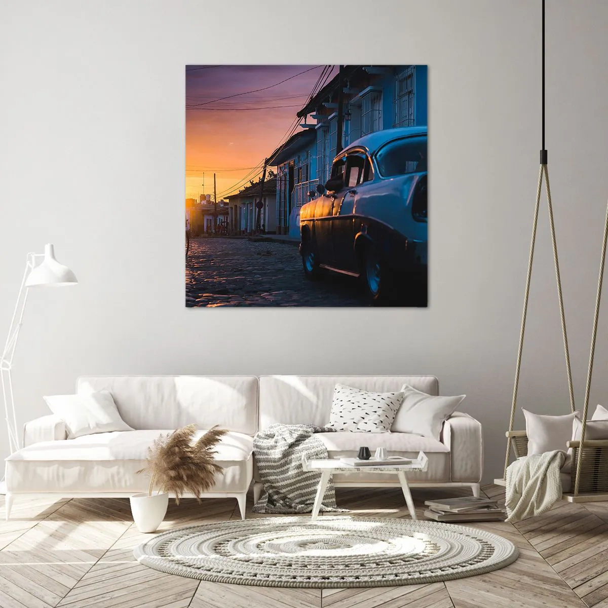 Impression sur toile - Image sur toile - Ici, le temps ralentit - 30x30 cm