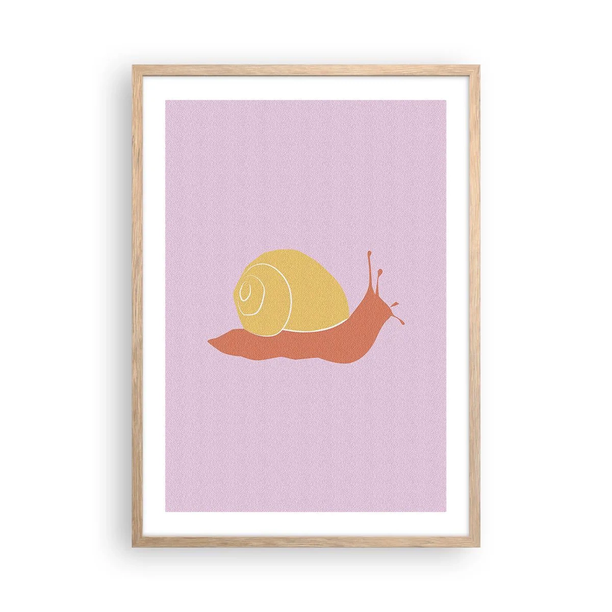 Affiche dans un chêne clair - Poster - Il n'y a pas d'urgence - 50x70 cm