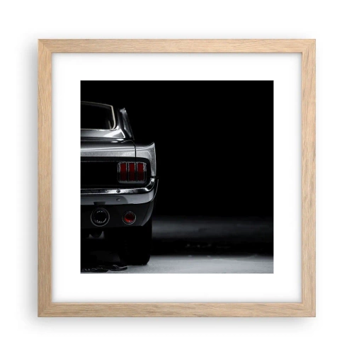 Affiche dans un chêne clair - Poster - Le charme du classique - 30x30 cm