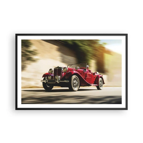 Affiche dans un cadre noir - Poster - Plus belle que Nike de Samothrace - 91x61 cm