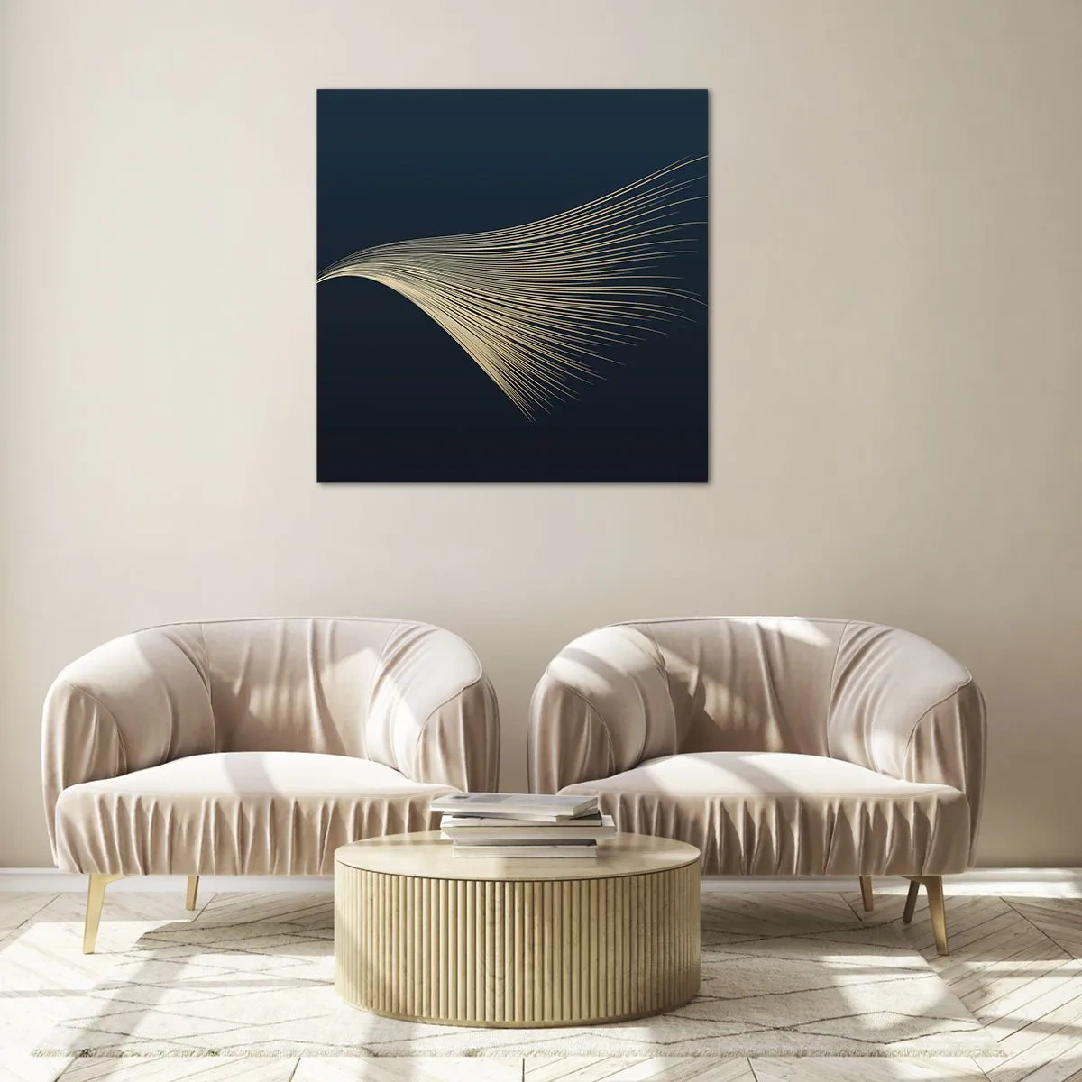 Impression sur verre - Image sur verre - Comme les cheveux d'un ange - 60x60 cm