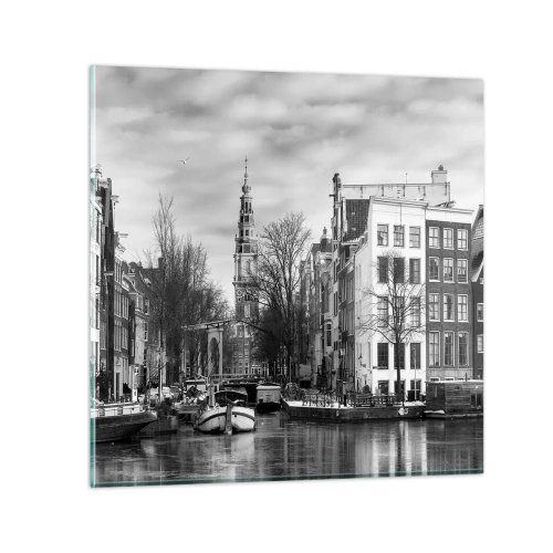 Impression sur verre - Image sur verre - Climat d'Amsterdam - 60x60 cm
