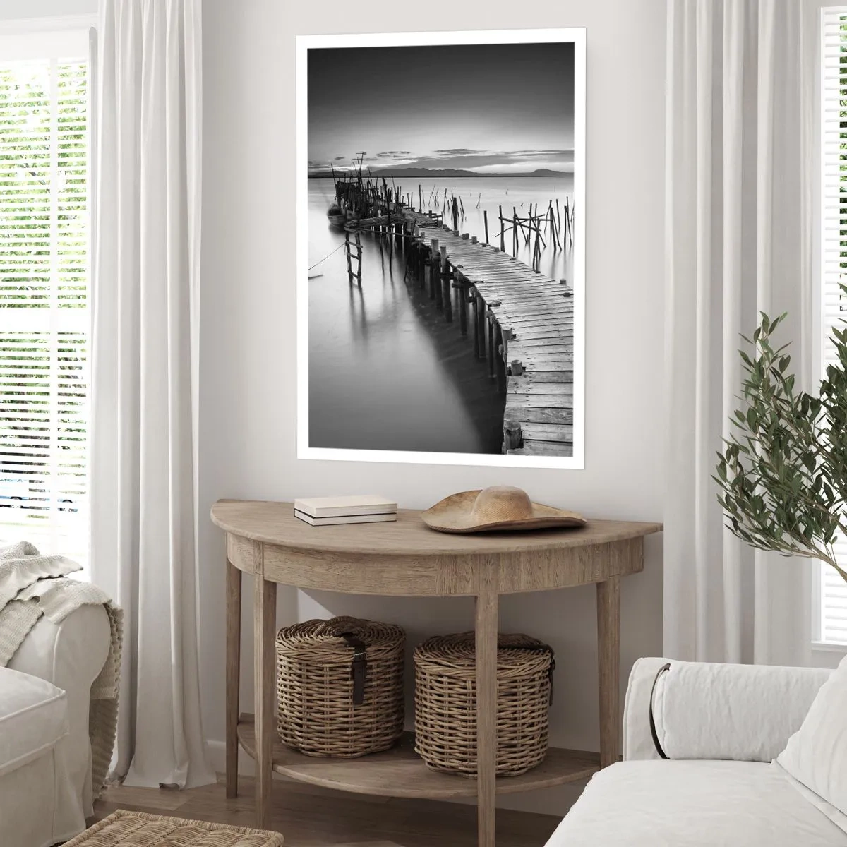 Affiche - Poster - La paix d'un rivage oublié - 40x50 cm