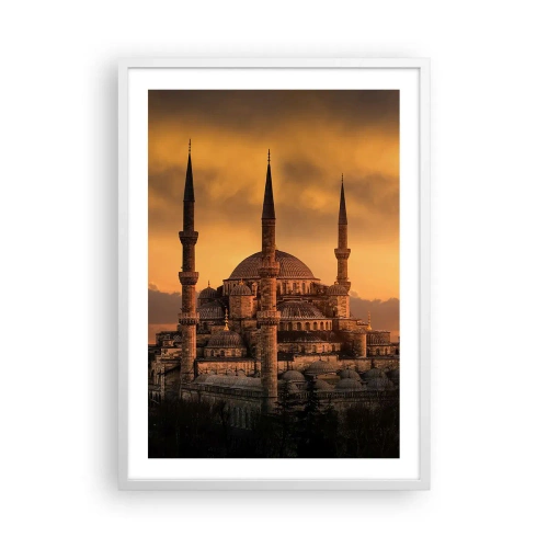 Affiche dans un cadre blanc - Poster - Dieu est grand - 50x70 cm