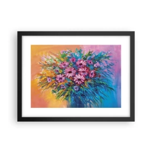 Affiche dans un cadre noir - Poster - Énergie de la vie - 40x30 cm