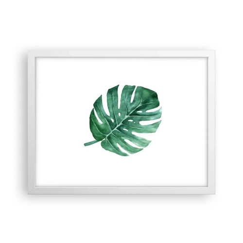 Affiche dans un cadre blanc - Poster - Concept vert - 40x30 cm