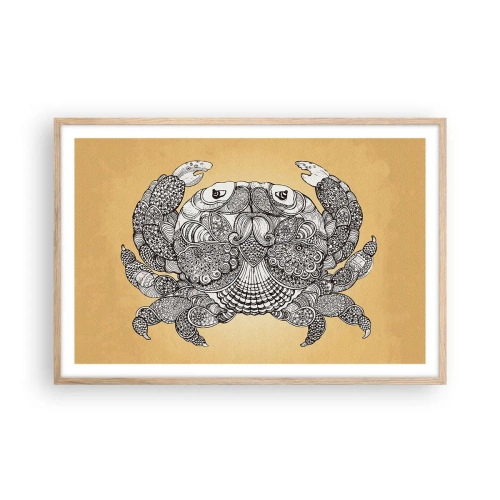 Affiche dans un chêne clair - Poster - Les contes de M. Crabe - 91x61 cm