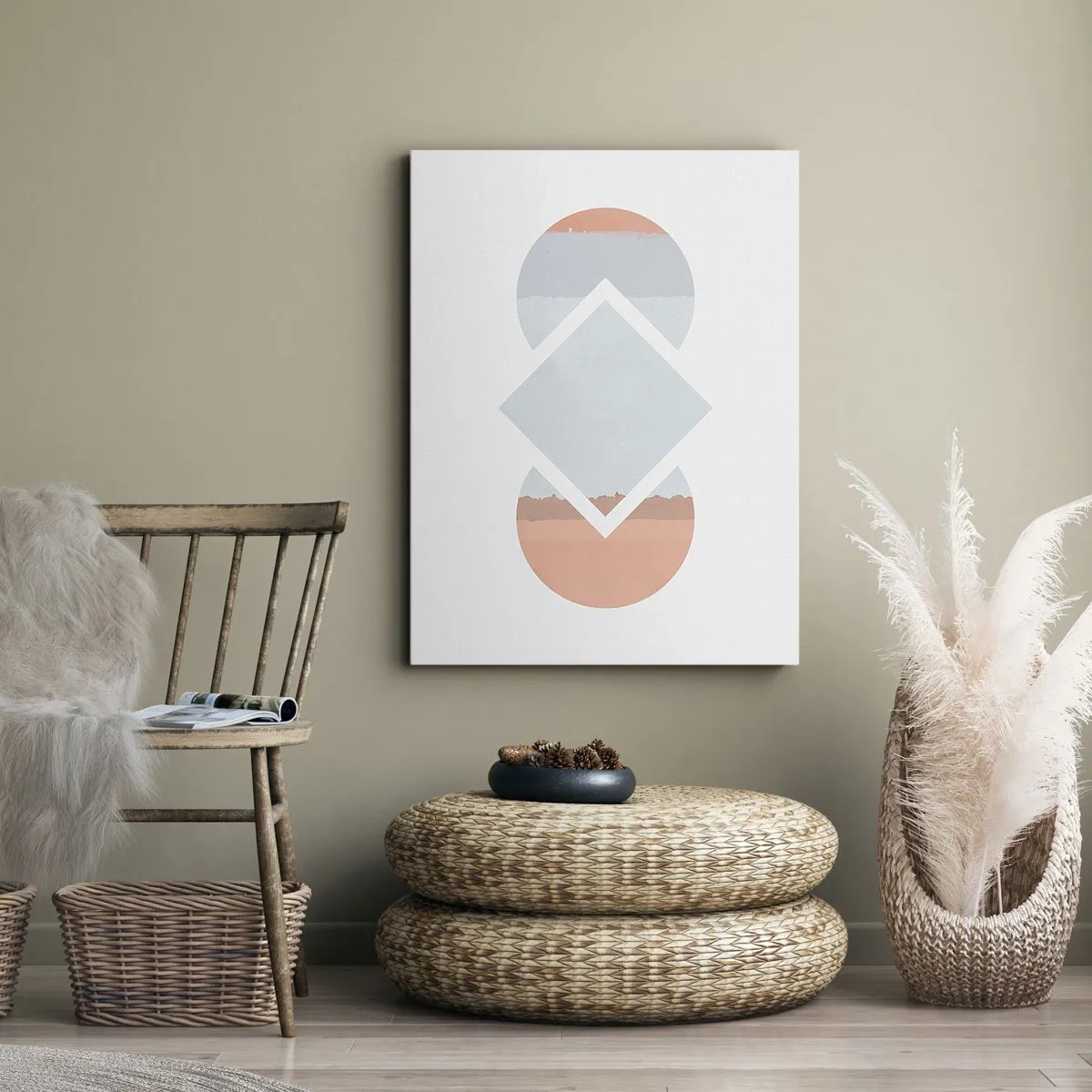 Impression sur toile - Image sur toile - La situation est clair - 55x100 cm