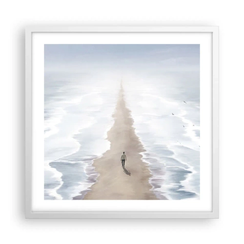 Affiche dans un cadre blanc - Poster - Un brillant avenir - 50x50 cm