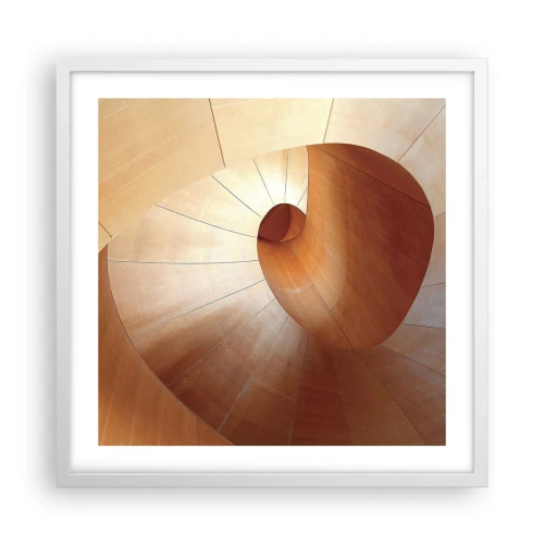 Affiche dans un cadre blanc - Poster - Serpentin architectural - 50x50 cm
