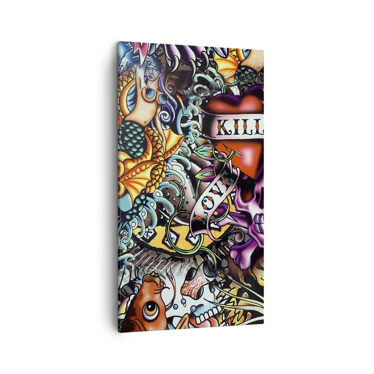 Impression sur toile - Image sur toile - Le rêve du tatoueur - 45x80 cm