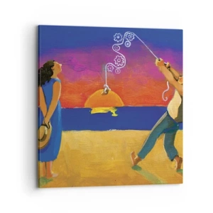 Impression sur toile - Image sur toile - Plus qu'une étoile dans le ciel - 70x70 cm