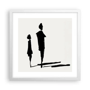 Affiche dans un cadre blanc - Poster - Êtes-vous sûr qu'ils sont ensemble ? - 40x40 cm