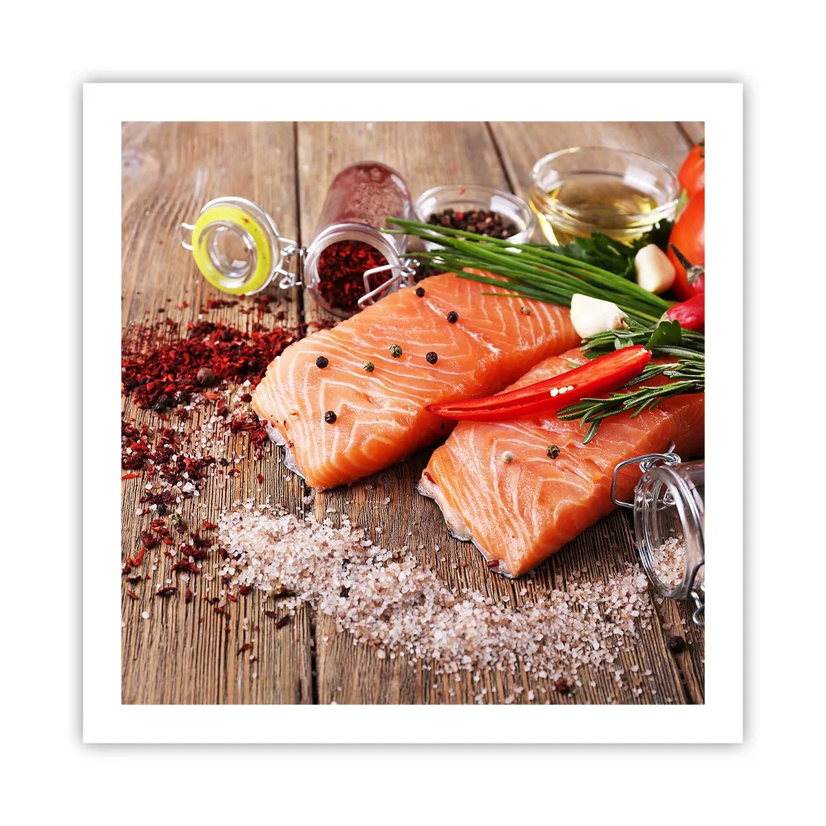 Affiche - Poster - Aventure norvégienne dans la cuisine - 60x60 cm