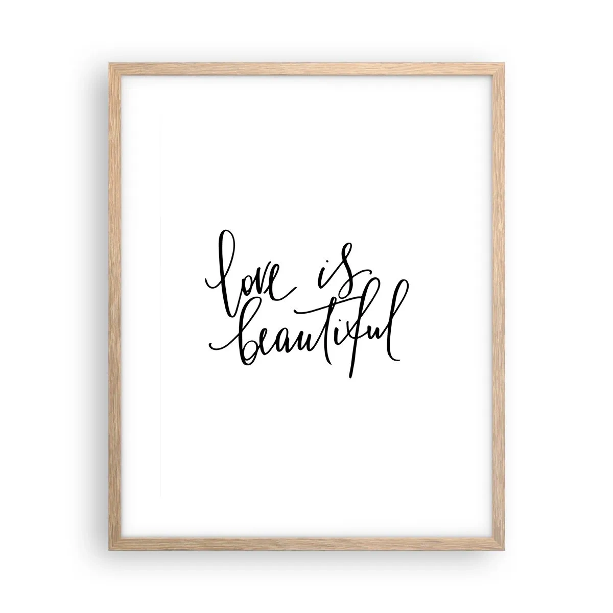 Affiche dans un chêne clair - Poster - Lire et répéter - 40x50 cm