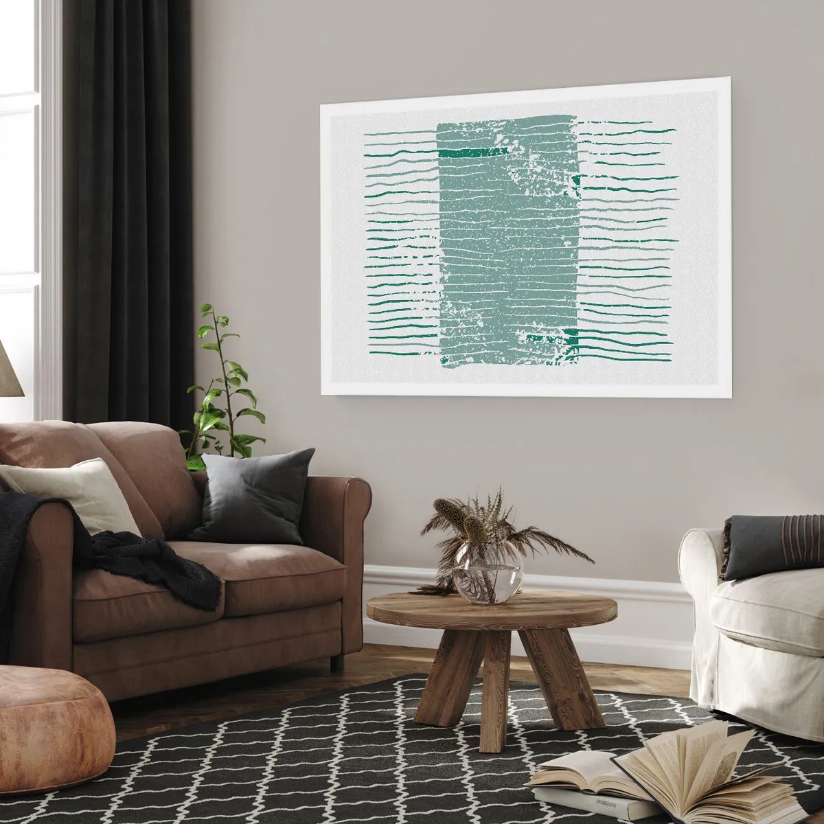 Affiche - Poster - Abstraction de la mer - 91x61 cm